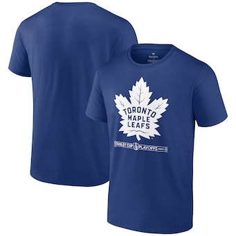 Men's Toronto Maple Leafs Fanatics Branded Blue 2024 Stanley Cup Playoffs Breakout T-Shirt