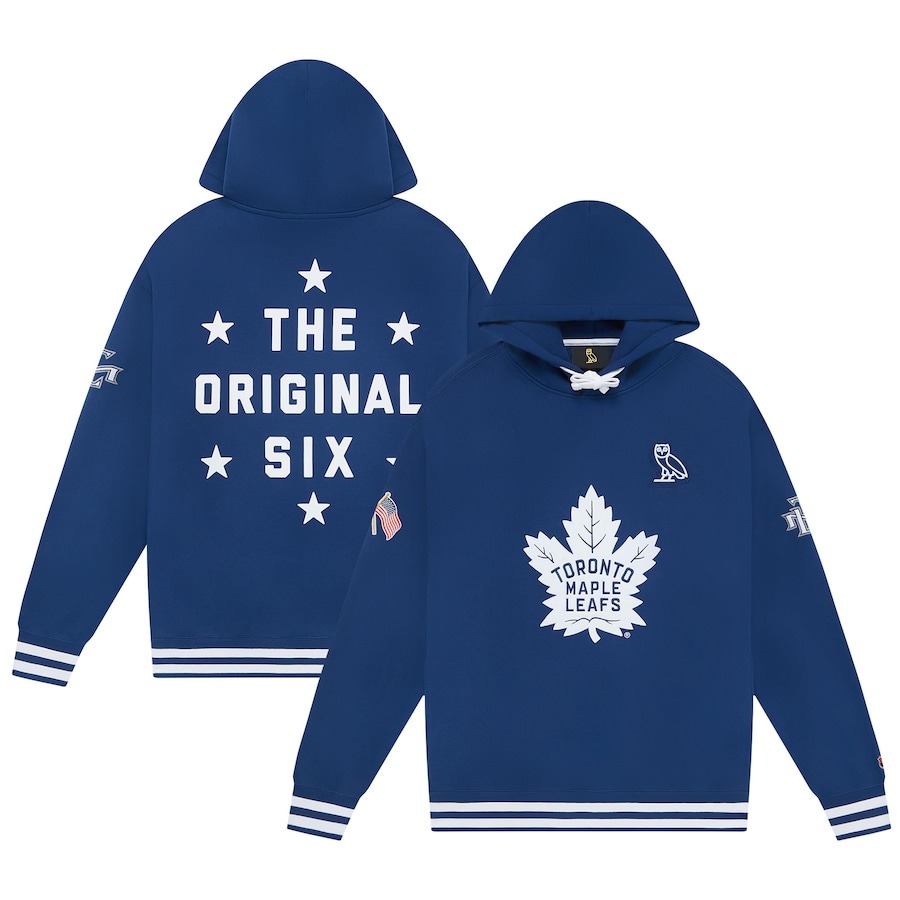 Toronto Maple Leafs OVO x NHL Pullover Hoodie - Blue